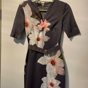 Ted Baker sheath dress.  Worn once.  To small for me.